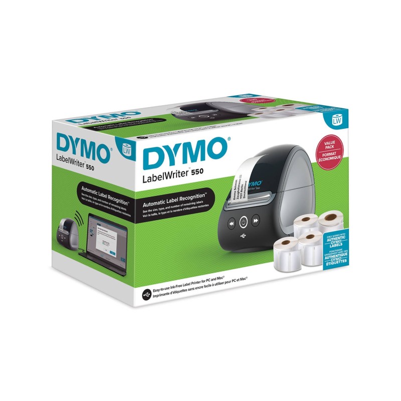 Drukarka Dymo LabelWriter 550 Value Pack 4x etykiety