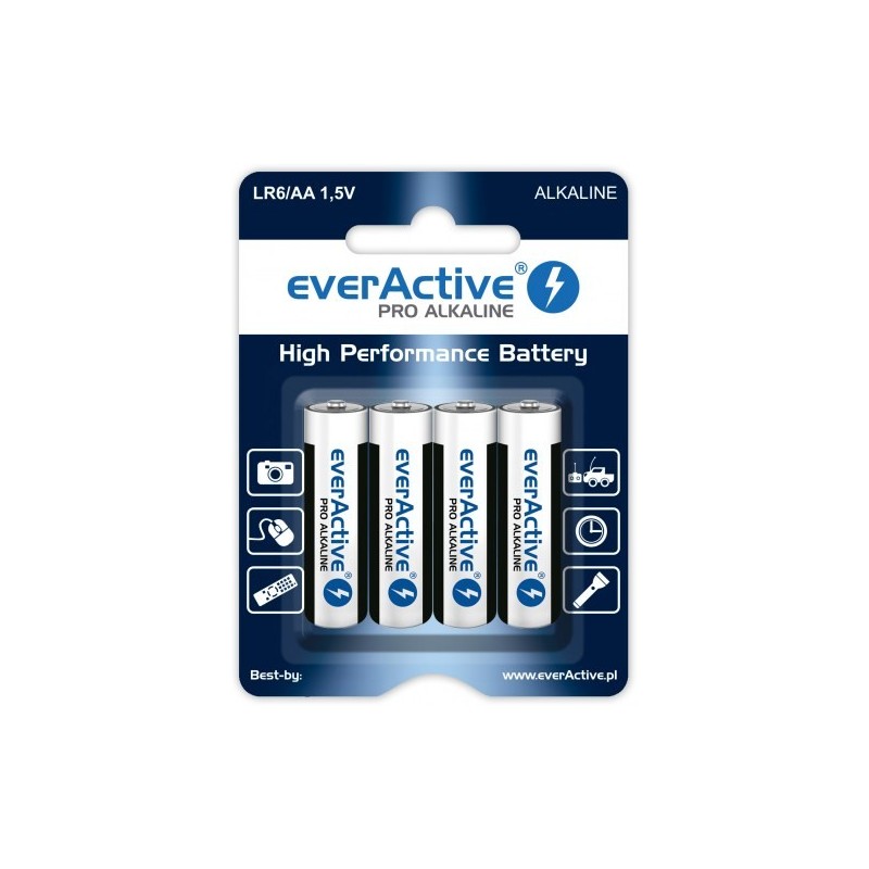 Baterie Alkaliczne EVERACTIVE Pro Alkaline AA/LR6 blister 4szt.