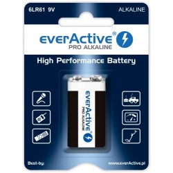 Baterie Alkaliczne EVERACTIVE Pro Alkaline 6LR61 9V  blister 1 szt.