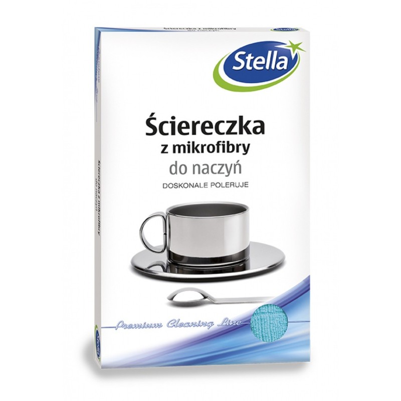 Ściereczka z mikrofibry STELLA, do naczyń, 1 szt., mix