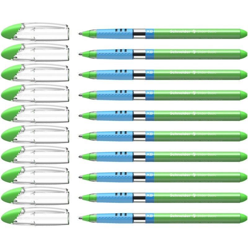 Długopis SCHNEIDER Slider Basic, XB, jasnozielony