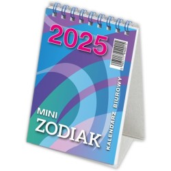 Kalendarz biurowy MINI ZODIAK H7 stojący pionowy 85x120mm 2025 TELEGRAPH