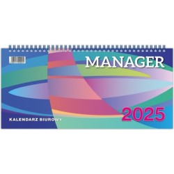 Kalendarz biurowy leżący MANAGER H3 320x150mm 2025 TELEGRAPH