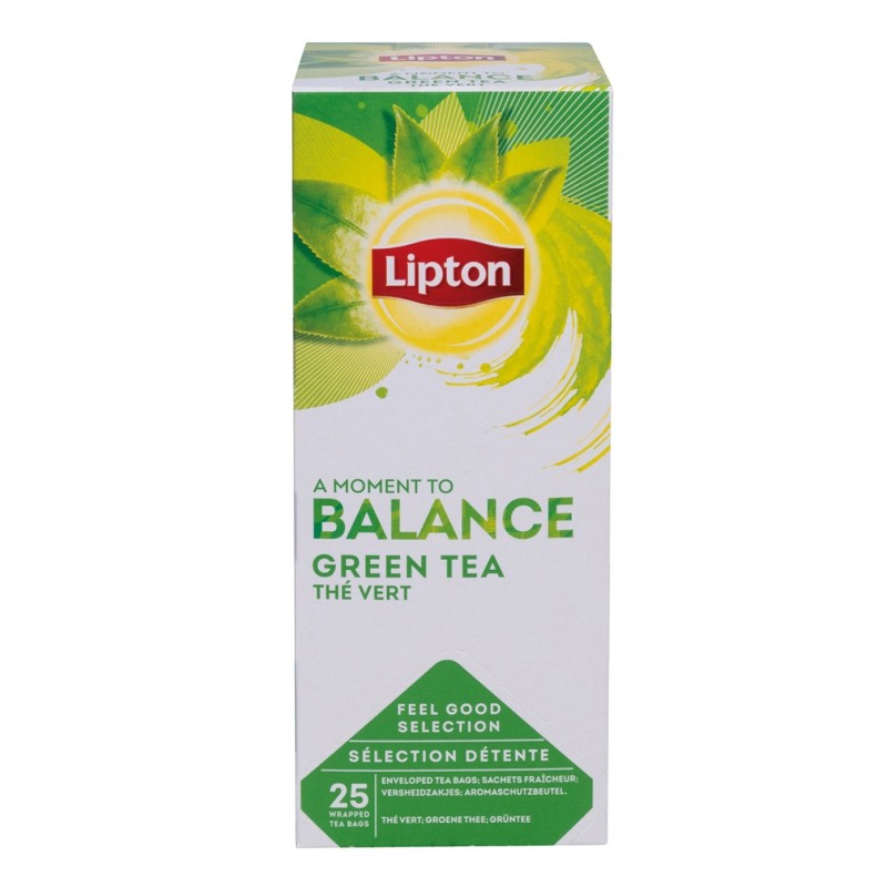 Herbata LIPTON Balance Green Tea, pure, 25 torebek