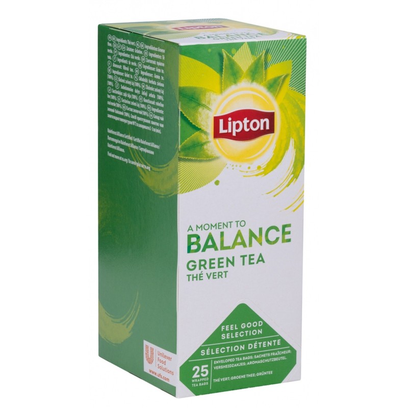 Herbata LIPTON Balance Green Tea, pure, 25 torebek