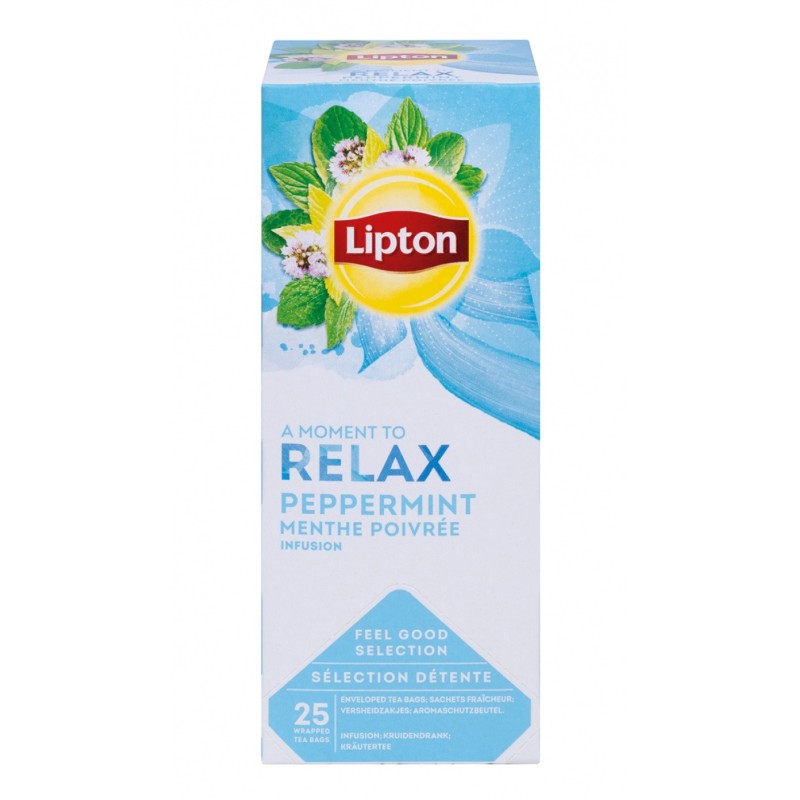 Herbata LIPTON Relax, mięta, 25 torebek