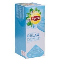 Herbata LIPTON Relax, mięta, 25 torebek