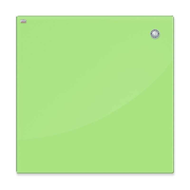 Tablica szklana magnetyczna 45x45 cm jasna zieleń 2x3