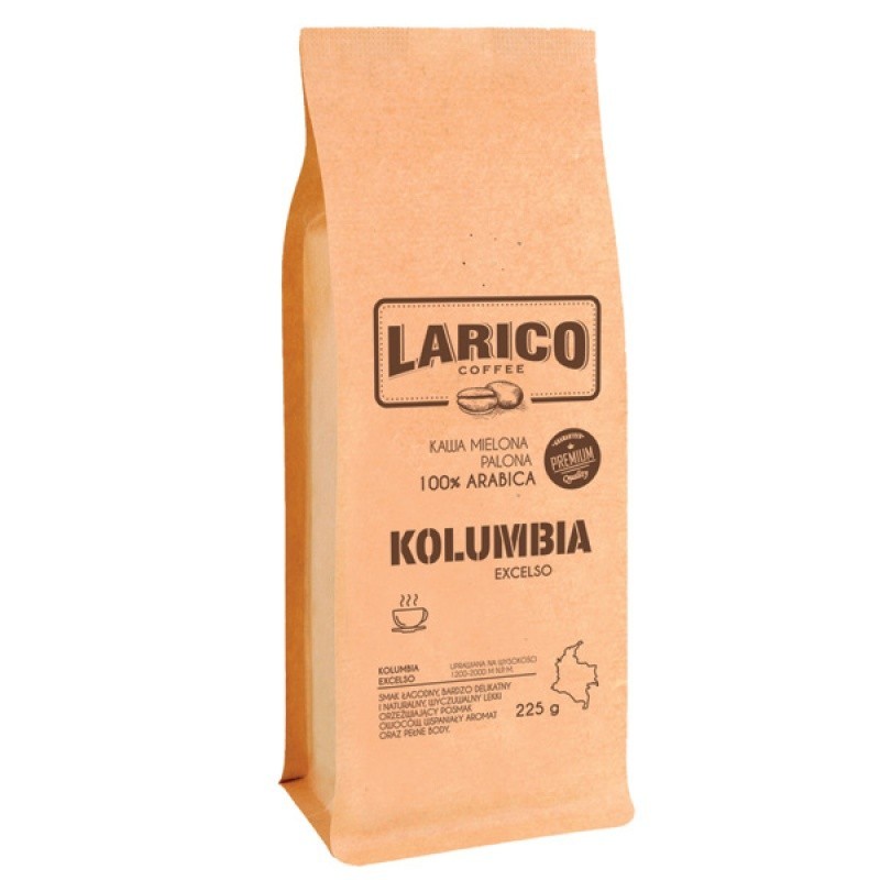 Kawa LARICO Kolumbia Excelso, mielona, 225g