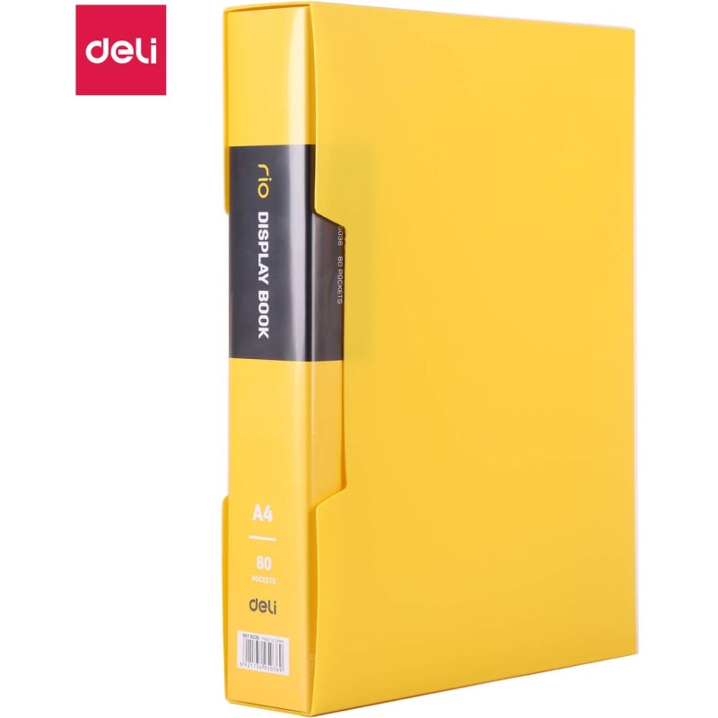 Album ofertowy A4 80 koszulek RIO żółty E5036 YELLOW DELI