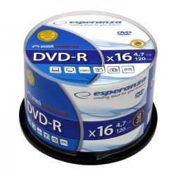 DVD-R ESPERANZA 4,7GB X16 - CAKE BOX 50