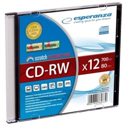 CD-RW ESPERANZA X12 - SLIM 1 (ZAKLEJONY)