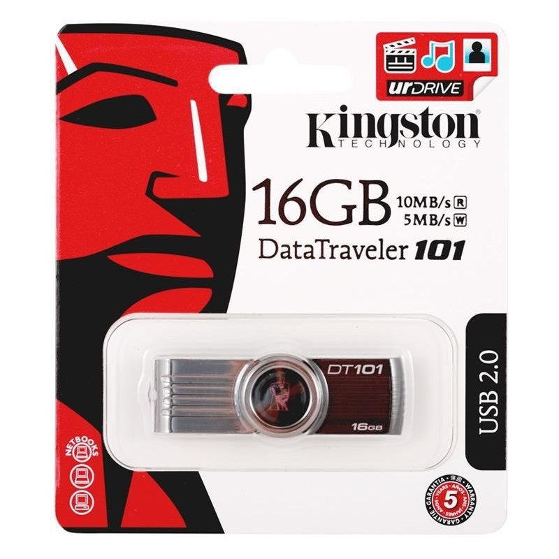 Pamięć USB 2.0 KINGSTONE DataTraveler 101 G2 16GB czarny