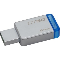 Pendrive USB 3.0 KINGSTONE DataTraveler DT50 64gb metal niebieski