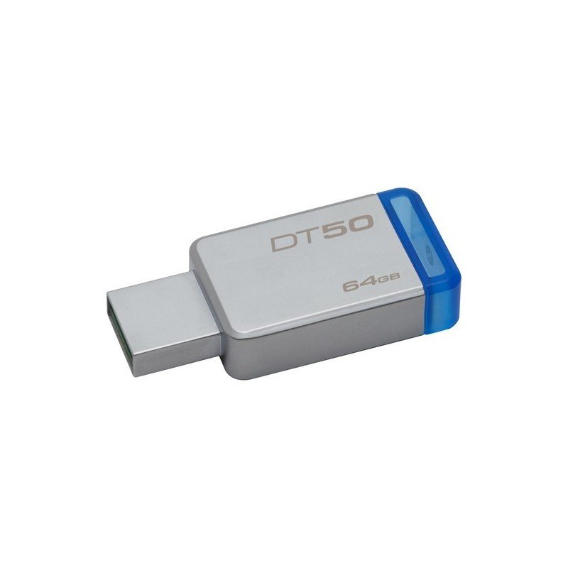 Pendrive USB 3.0 KINGSTONE DataTraveler DT50 64gb metal niebieski