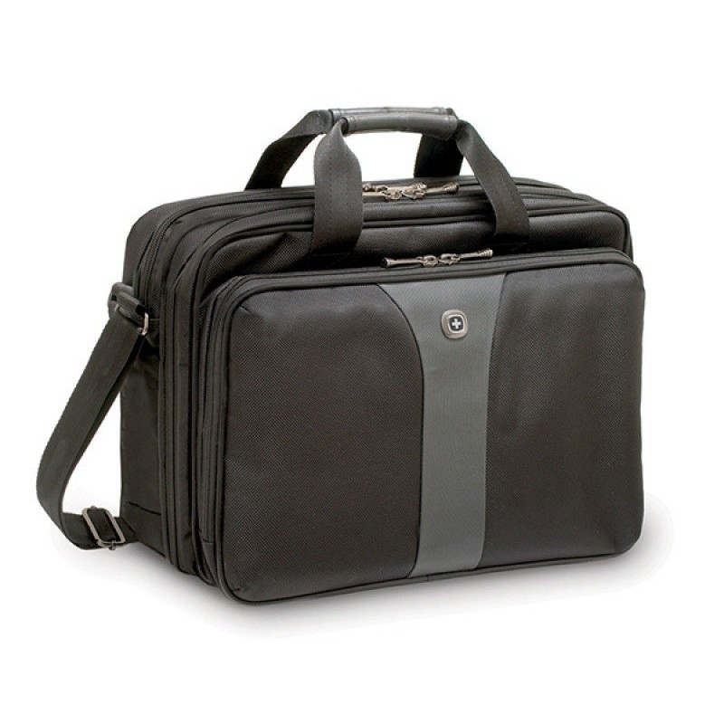 Torba na laptopa WENGER Slim Legacy, 16, 400x310x180mm, czarna/szara