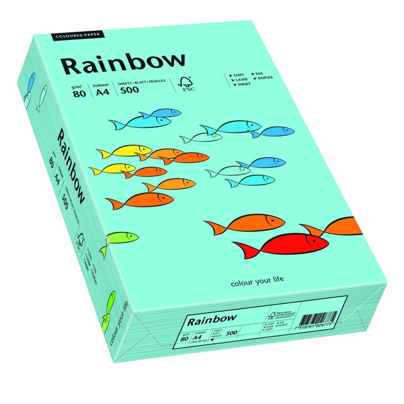 Papier Ksero kolorowy Rainbow morski 84