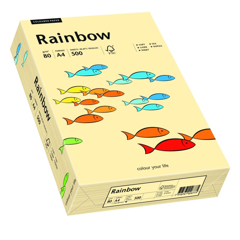 Papier Ksero kolorowy Rainbow kość słoniowa 06