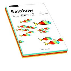 Papier Ksero Rainbow mix Intensywny 100 kart.