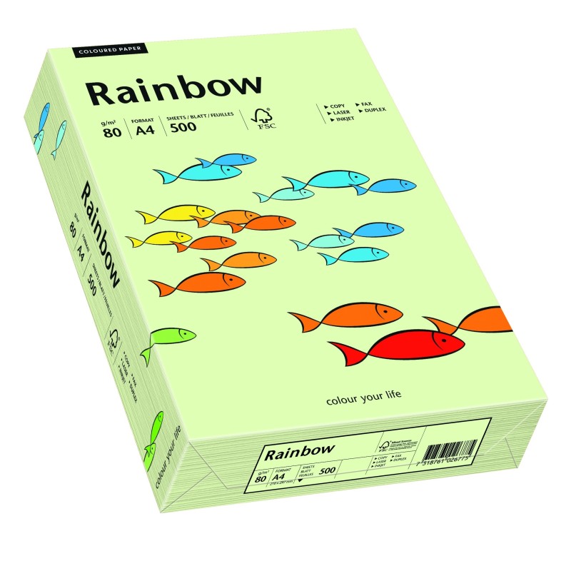 Papier Ksero kolorowy Rainbow blado zielony 72