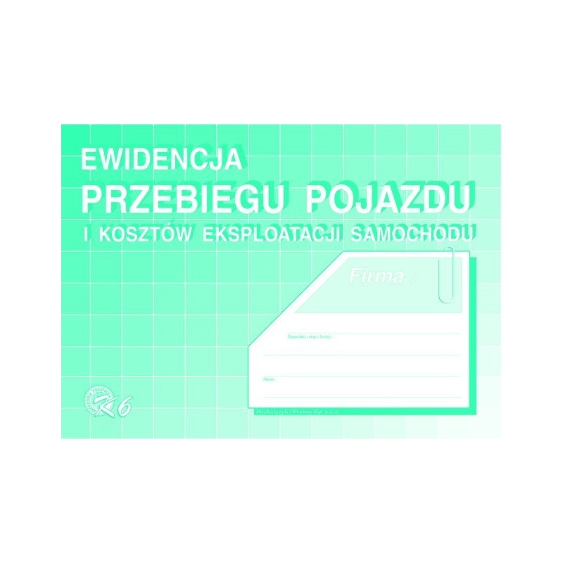 K06 Ewidencja przebiegu pojazdu 32k MICHALCZYK i PROKOP