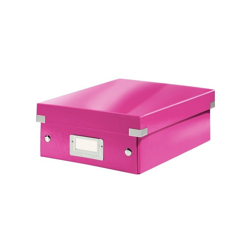 Pudełko z przegródkami Leitz Click & Store, małe Różowe