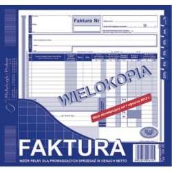 Faktura VAT MICHALCZYK I PROKOP 2/3 A4 80 kartek