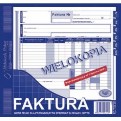 Faktura VAT MICHALCZYK I PROKOP 2/3 A4 80 kartek