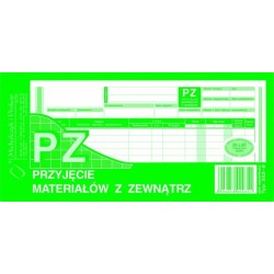 PZ przyjęcie materiałów z zewnątrz MICHALCZYK I PROKOP 1/3 A4 80 kartek