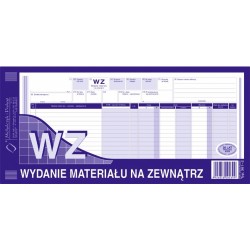 WZ wydanie materiałów na zewnątrz MICHALCZYK I PROKOP 1/3 A3 80 kartek