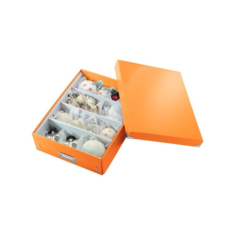 Pudełko z przegródkami Leitz Click & Store, duże Pomarańczowe
