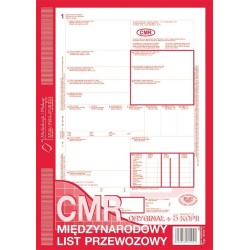 CMR międzynarodowy list przewozowy MICHALCZYK I PROKOP A4 78 kartek