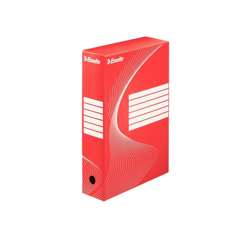 Pudełka archiwizacyjne ESSELTE BOXY 80 mm, czerwone
