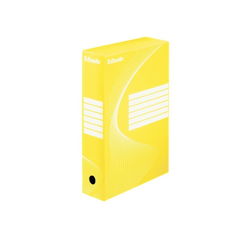 Pudełka archiwizacyjne ESSELTE BOXY 80 mm, żółte