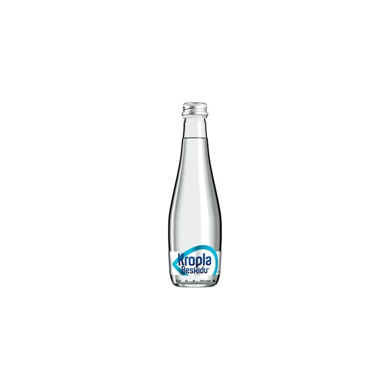 Woda KROPLA BESKIDU 0.33L (24szt) niegazowana butelka szklana