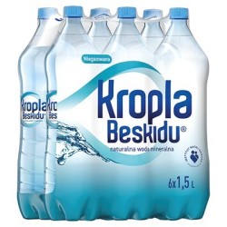 Woda KROPLA BESKIDU 1.5L (6szt) niegazowana butelka PET