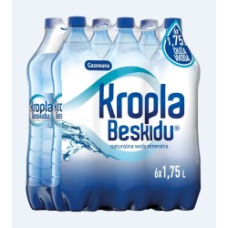 Woda KROPLA BESKIDU 1.5L (6szt) gazowana butelka PET