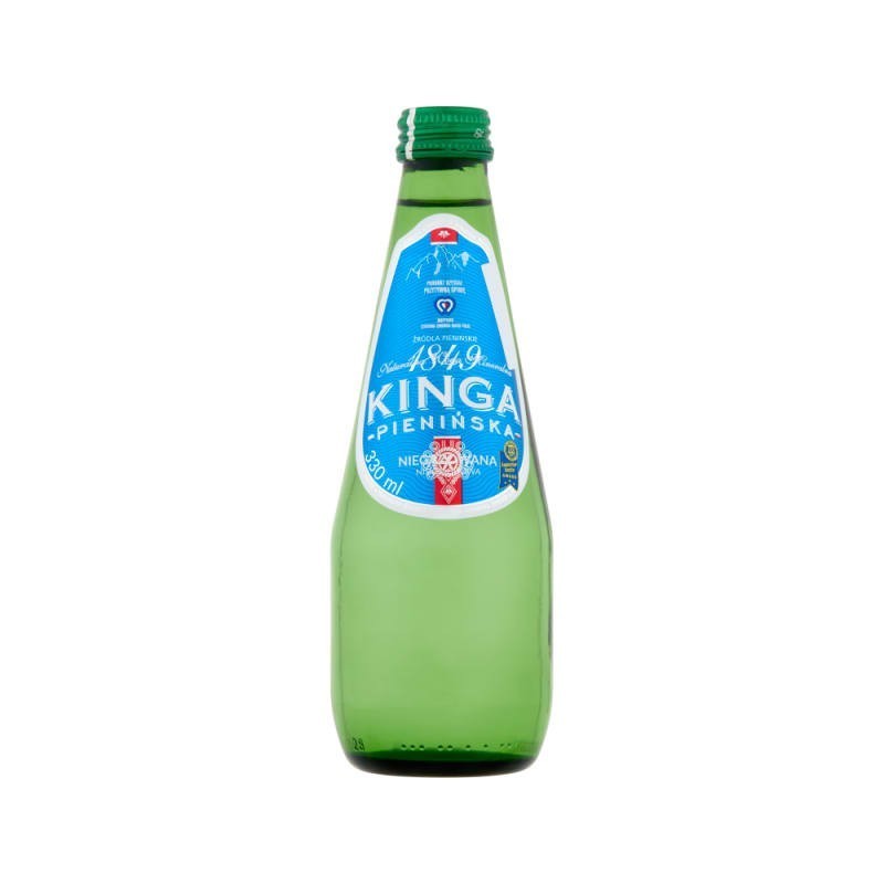 Woda mineralna KINGA PIENIŃSKA 0,3l (12sztuk) niegazowana butelka szkło