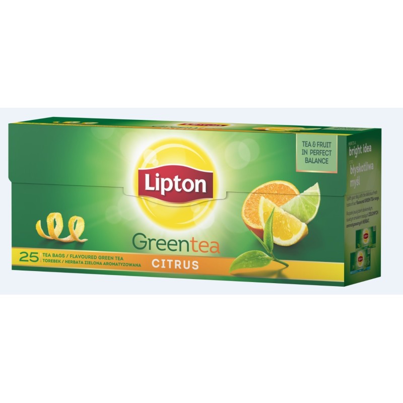 Herbata LIPTON GREEN CITRUS 25szt