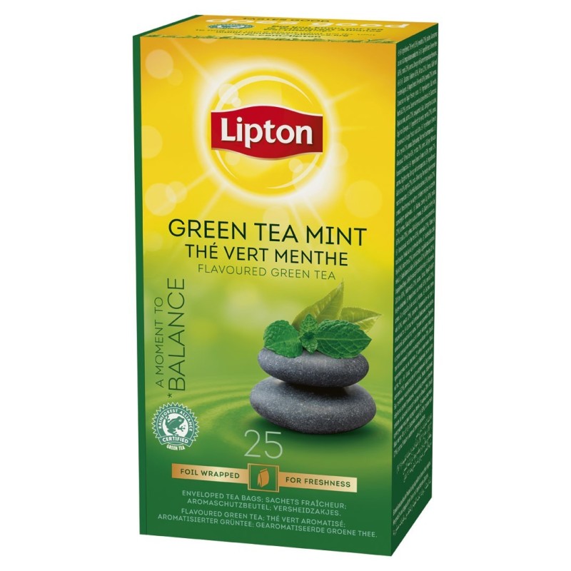 Herbata Lipton Green Tea Mint 25 kopert