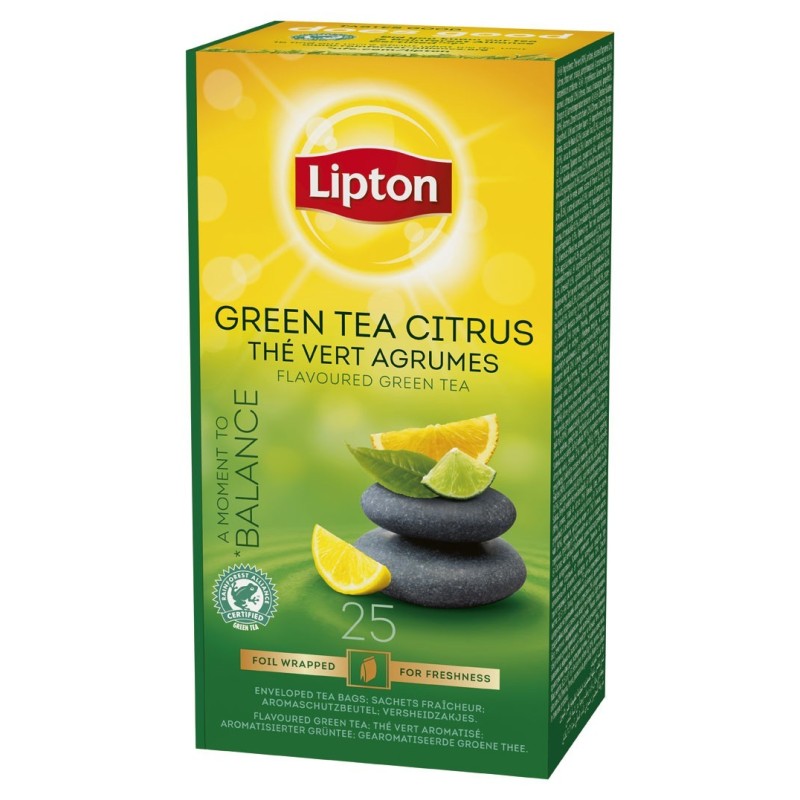 Herbata Lipton Green Tea Citrus 25 kopert