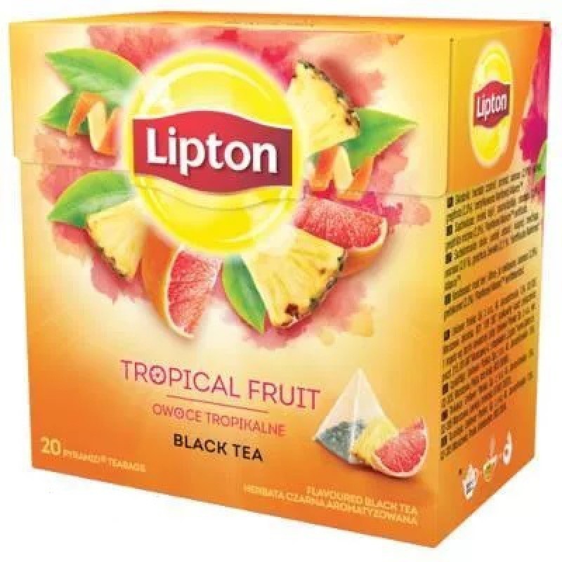 Herbata LIPTON piramidki 20 torebek owoce tropikalne