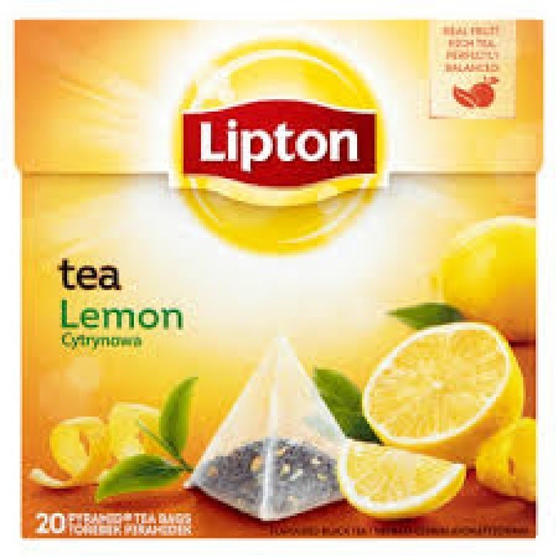 Herbata LIPTON piramidki 20 torebek cytrynowa