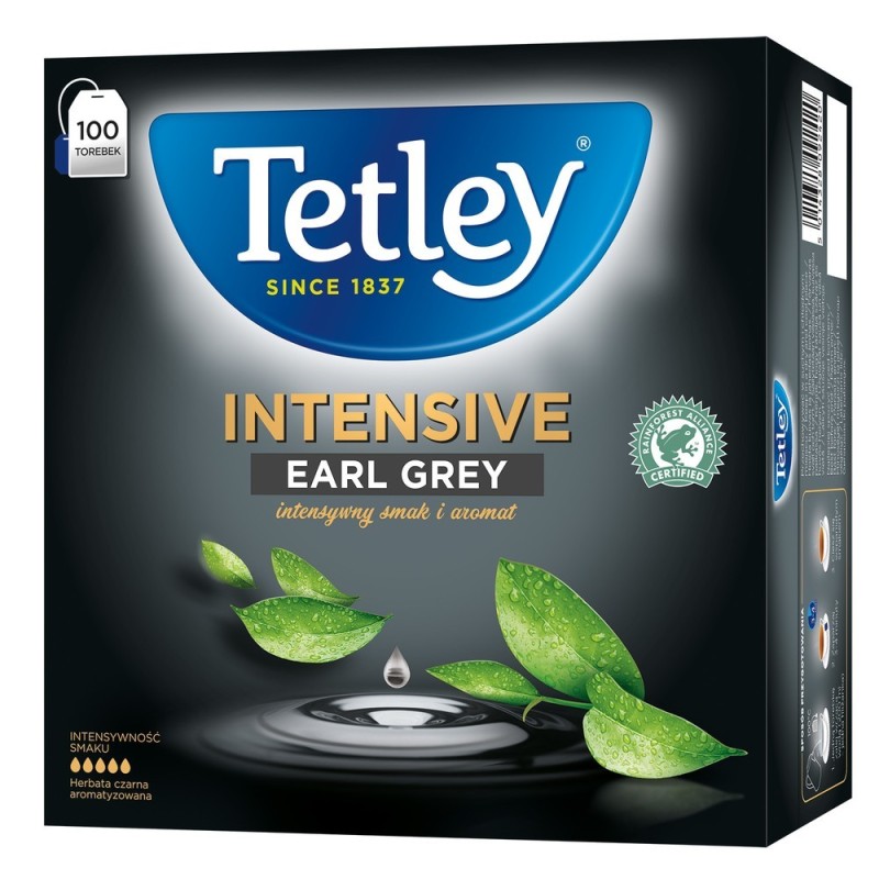 Herbata TETLEY Intensive Earl Grey 100x2g.