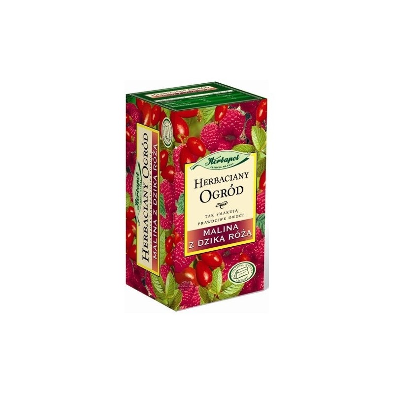 Herbata HERBAPOL Herbaciany Ogród malina  dzika róża 20 torebek