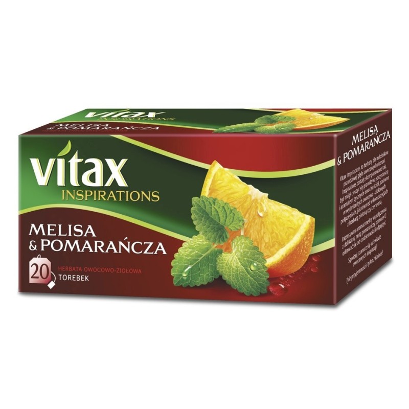 Herbata VITAX INSPIRATIONS melisa i pomarańcza 20 torebek