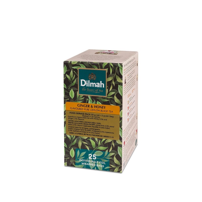 Herbata Dilmah Ginger & Honey 25 kopert