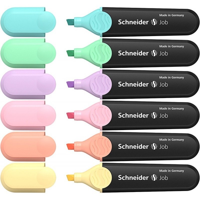 Zakreślacz SCHNEIDER Job 6szt. pastel mix kolorów