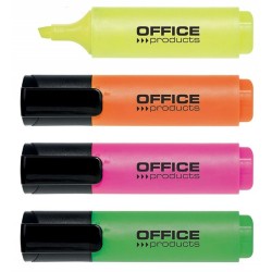 Zakreślacz OFFICE PRODUCTS mix kolorów 4szt. 2-5mm (linia)