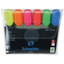 Zakreślacz SCHNEIDER Job 6szt. miks kolorów